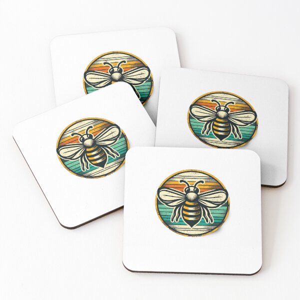 Item preview, Retro Bee Badge designed and sold by SiarheiYur.