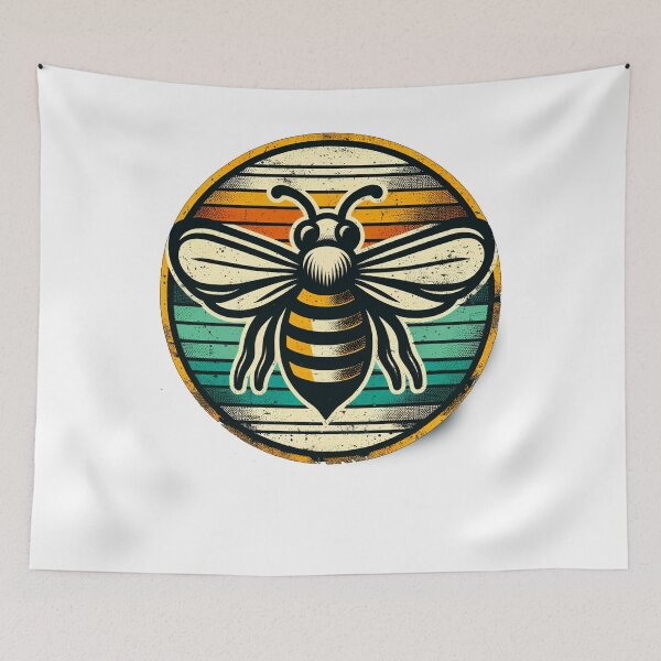 Item preview, Retro Bee Badge designed and sold by SiarheiYur.