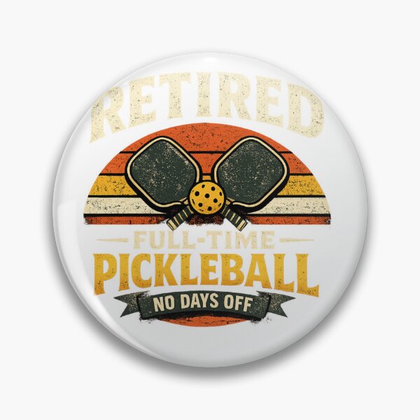 Item preview, Retired Full Time Pickleball Shirt Funny Retirement Gift for Pickleball Players Retro Paddle Sports Tee designed and sold by PickleballPulse.