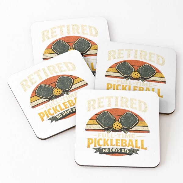 Item preview, Retired Full Time Pickleball Shirt Funny Retirement Gift for Pickleball Players Retro Paddle Sports Tee designed and sold by PickleballPulse.
