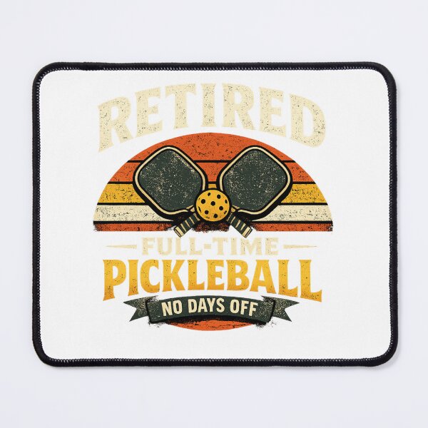 Item preview, Retired Full Time Pickleball Shirt Funny Retirement Gift for Pickleball Players Retro Paddle Sports Tee designed and sold by PickleballPulse.