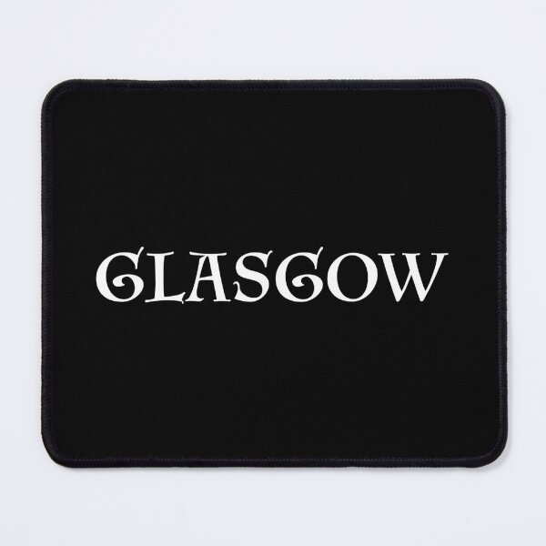 Item preview, Glasgow old medieval style text (White) designed and sold by STUDIO-72.