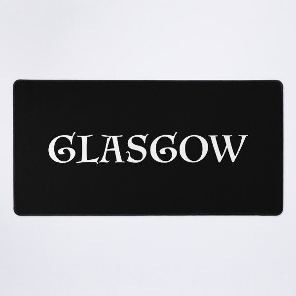 Item preview, Glasgow old medieval style text (White) designed and sold by STUDIO-72.