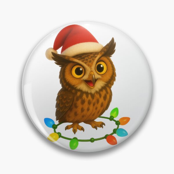 Item preview, Christmas Eurasian Eagle Owl designed and sold by Sillytoe.