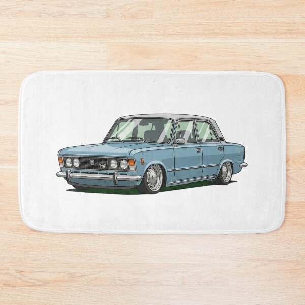 Item preview, Classic Fiat 125p Lowered – Vintage Polish Fiat Sedan Retro Car Design designed and sold by ArcticFoxStudio.