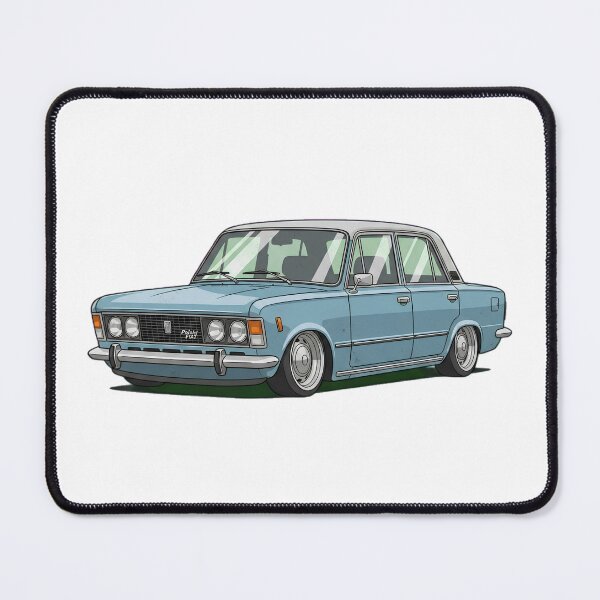 Item preview, Classic Fiat 125p Lowered – Vintage Polish Fiat Sedan Retro Car Design designed and sold by ArcticFoxStudio.