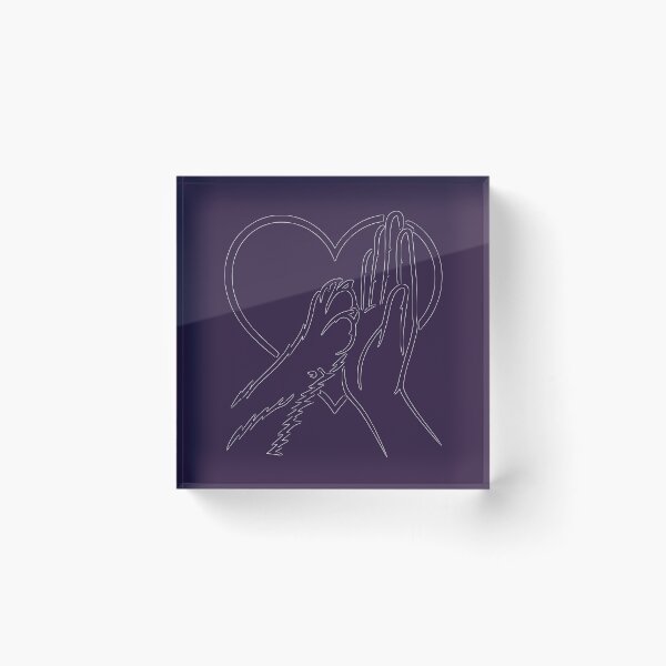 Item preview, White Paw Heart Line Art designed and sold by Corvoria.
