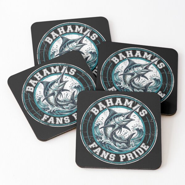 Item preview, Vintage Bahamas Athletic Marlin Fans Badge designed and sold by DuckOddity.