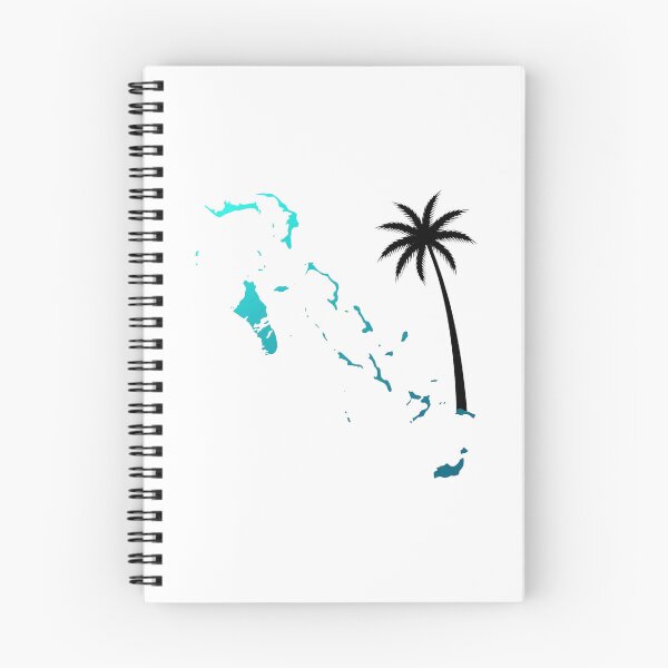 Item preview, Modern Minimalist Bahamas Map Palm Tree Art designed and sold by DuckOddity.