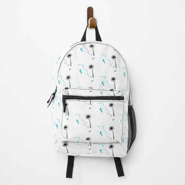 Item preview, Modern Minimalist Bahamas Map Palm Tree Art designed and sold by DuckOddity.