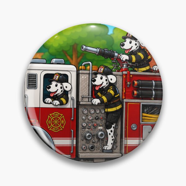 Item preview, Firemen on the Job designed and sold by GrumpyCatArt.