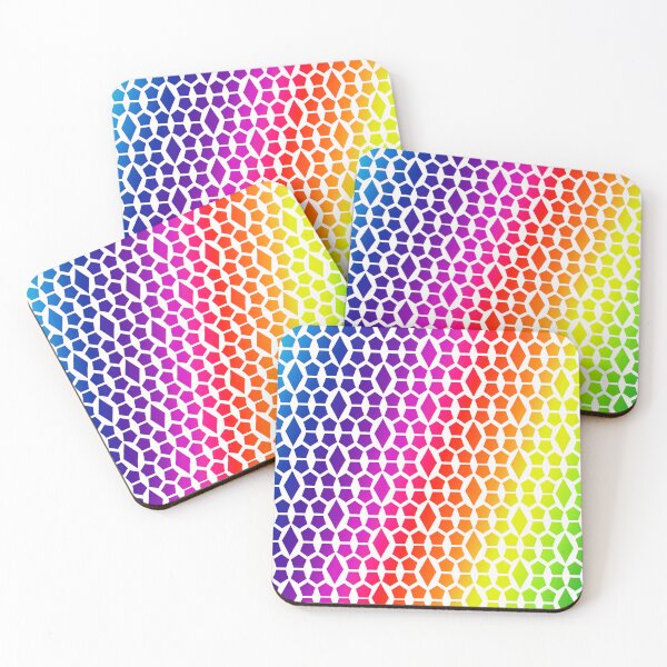 Item preview, Bold Rainbow Honeycomb and Diamond Pattern designed and sold by amgraphics.