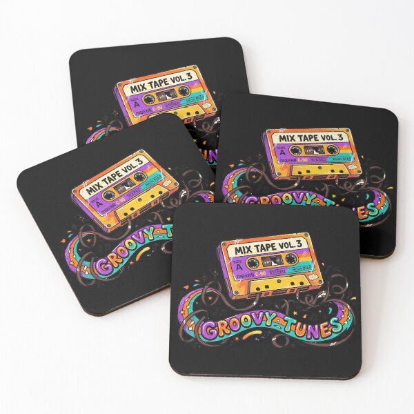 Item preview, Groovy Tunes Retro Cassette Tape Mix Tape Vol 3 Vintage Music designed and sold by RetroRewind Studio.