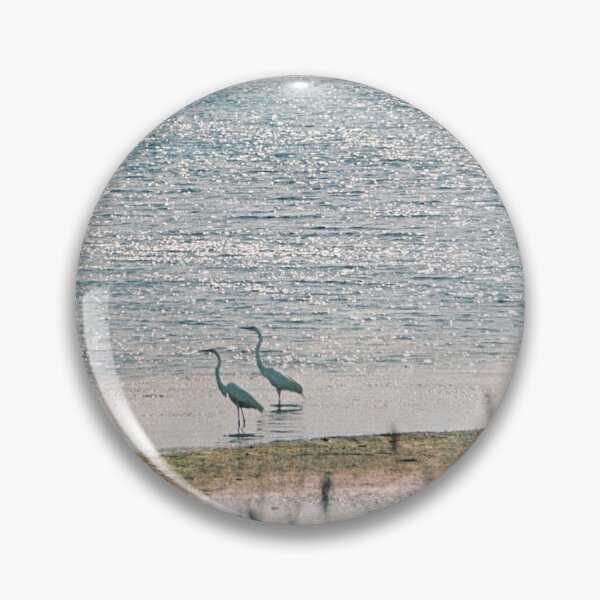 Item preview, egrets in marshland nature photo designed and sold by veggiecollages.