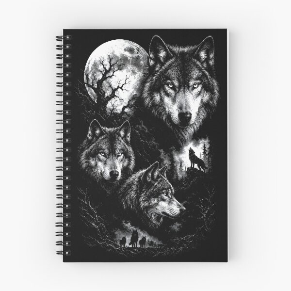 Item preview, Wolf Pack Moonlight – Dark Gothic Wolves Full Moon Night Forest designed and sold by Channel1Design.