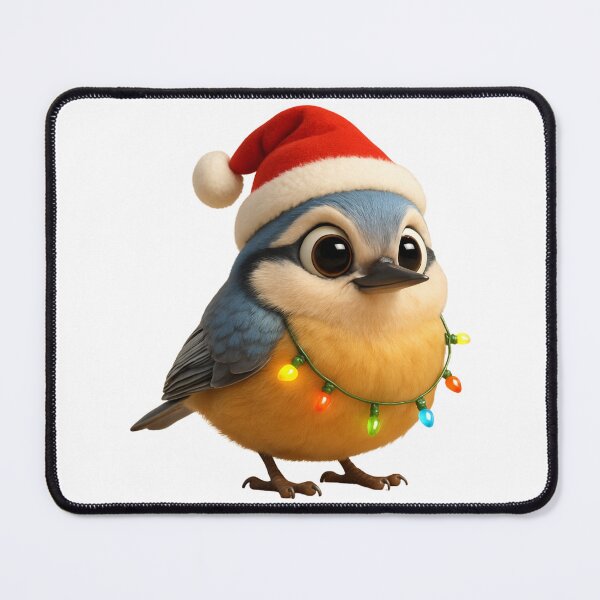 Item preview, Christmas Eurasian Nuthatch designed and sold by Sillytoe.