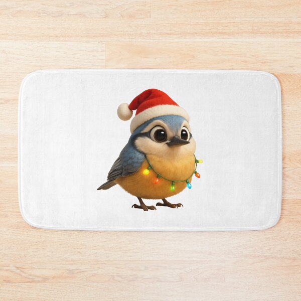 Item preview, Christmas Eurasian Nuthatch designed and sold by Sillytoe.