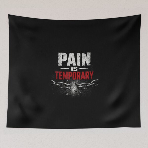 Item preview, Pain Is Temporary Motivation Design designed and sold by IronDiscipline90.