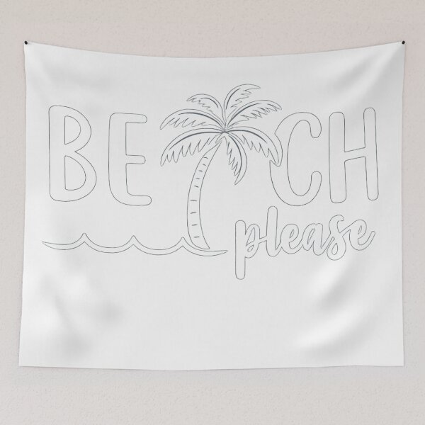 Item preview, Beach Please Funny Summer Quote Graphic designed and sold by ZENVIRART.