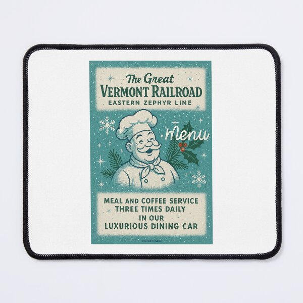 Item preview, Vermont Railroad Train Menu designed and sold by Normbot2000.