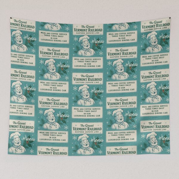 Item preview, Vermont Railroad Train Menu designed and sold by Normbot2000.