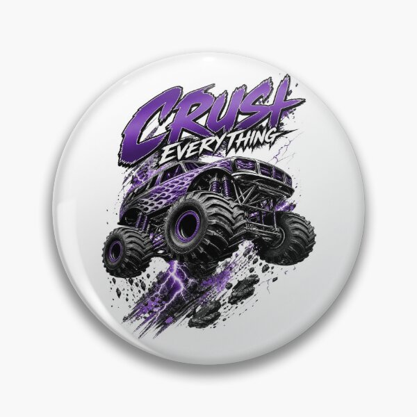 Item preview, Crush Everything Monster Truck Graphic Tee | Purple Off Road Truck Design designed and sold by joyorashop.