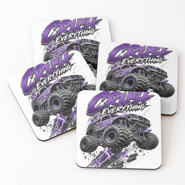 Item preview, Crush Everything Monster Truck Graphic Tee | Purple Off Road Truck Design designed and sold by joyorashop.