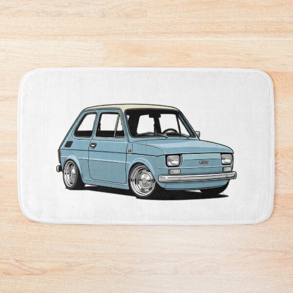 Item preview, Classic Fiat 126p Lowered – Vintage Polish City Car Retro Automotive Design designed and sold by ArcticFoxStudio.