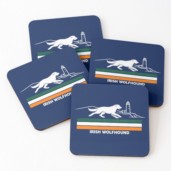 Item preview, Irish Wolfhound Running on Ireland Coastline designed and sold by Irish Wolfhound Central.