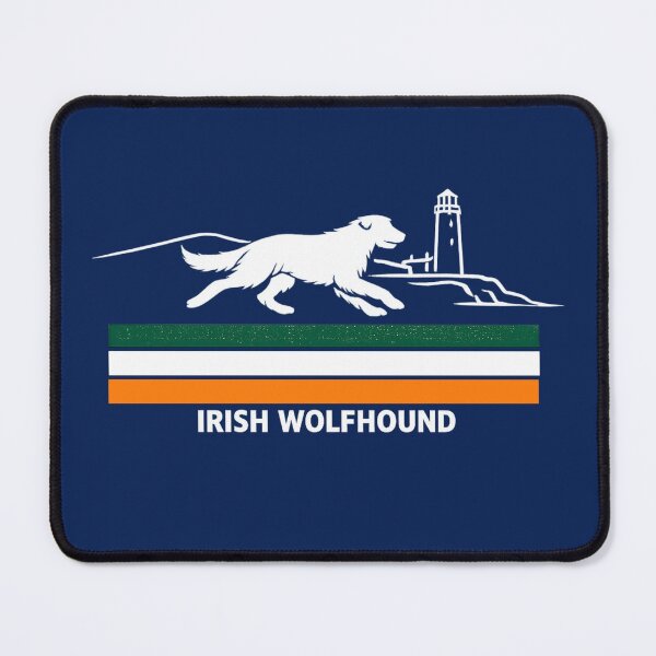 Item preview, Irish Wolfhound Running on Ireland Coastline designed and sold by Irish Wolfhound Central.