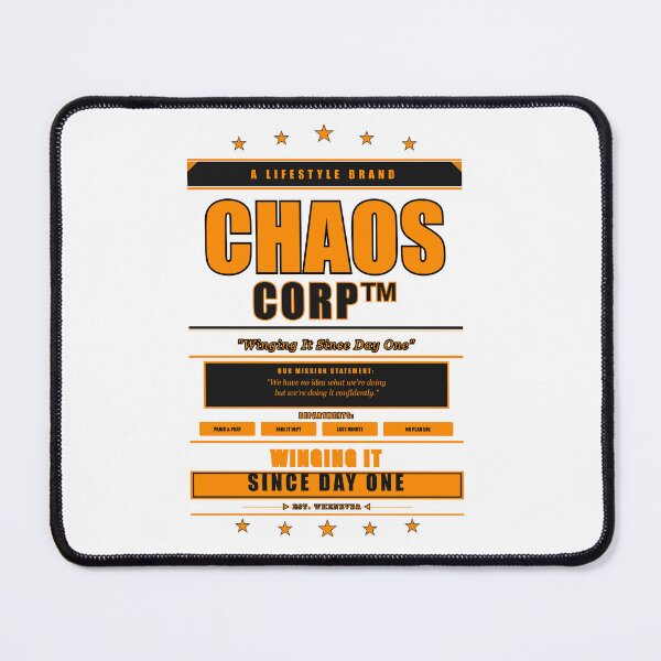 Item preview, Chaos Corp Funny Fake Brand Parody Lifestyle Humor Gift designed and sold by Mega-Shopping.