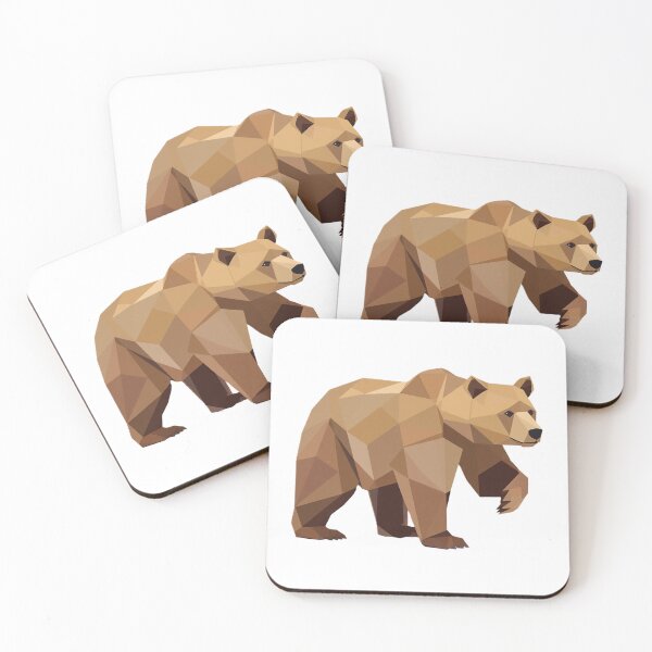 Item preview, Bear Minimalistic Geometric Art designed and sold by Origaminimal.
