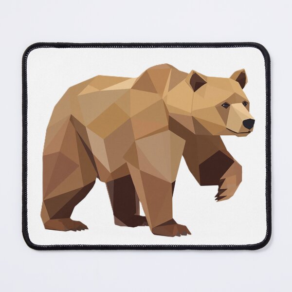Item preview, Bear Minimalistic Geometric Art designed and sold by Origaminimal.