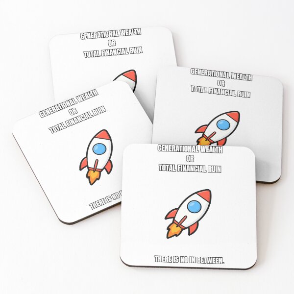 Item preview, Generational Wealth Or Total Financial Ruin Funny Crypto Meme designed and sold by DailyStickerLab.