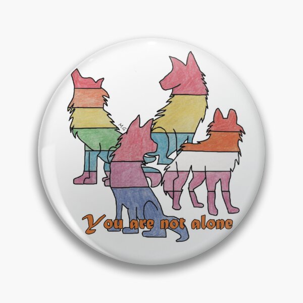 Item preview, You are not alone: wolf pride,bisexual,pansexual and lesbian flags.  designed and sold by Malectrashop.