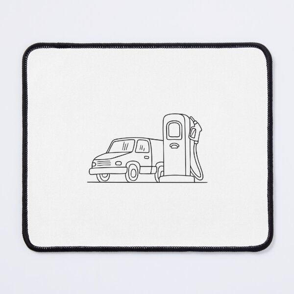 Item preview, Truck Parked Next to Fuel Pump designed and sold by rasagamastore.