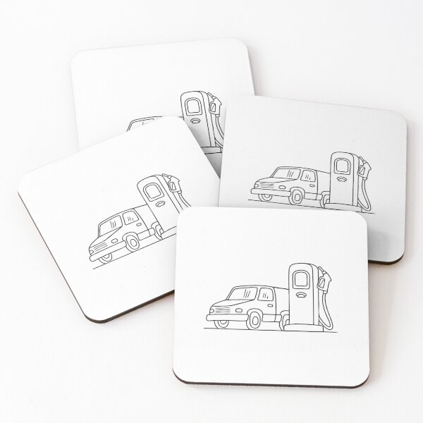 Item preview, Truck Parked Next to Fuel Pump designed and sold by rasagamastore.