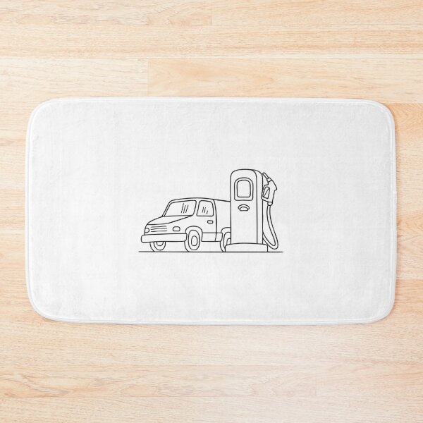 Item preview, Truck Parked Next to Fuel Pump designed and sold by rasagamastore.