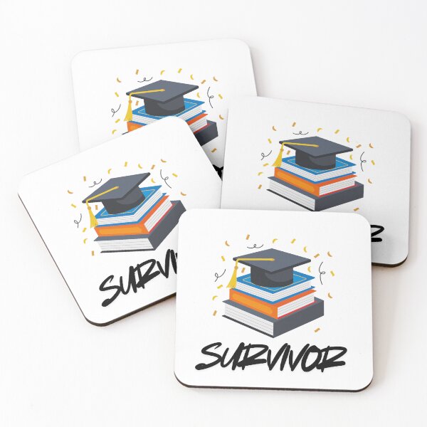 Item preview, Survivor Graduation Design | Graduation Cap & Books | Class Achievement Gift designed and sold by ChooseAndPrint.