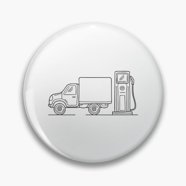 Item preview, Fuel Pump Beside Waiting Truck designed and sold by rasagamastore.