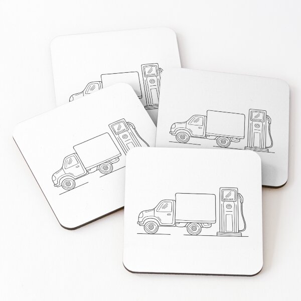 Item preview, Fuel Pump Beside Waiting Truck designed and sold by rasagamastore.