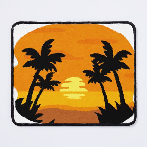 Item preview, Tropical Sunset Palm Tree Silhouette designed and sold by INK-ORA.
