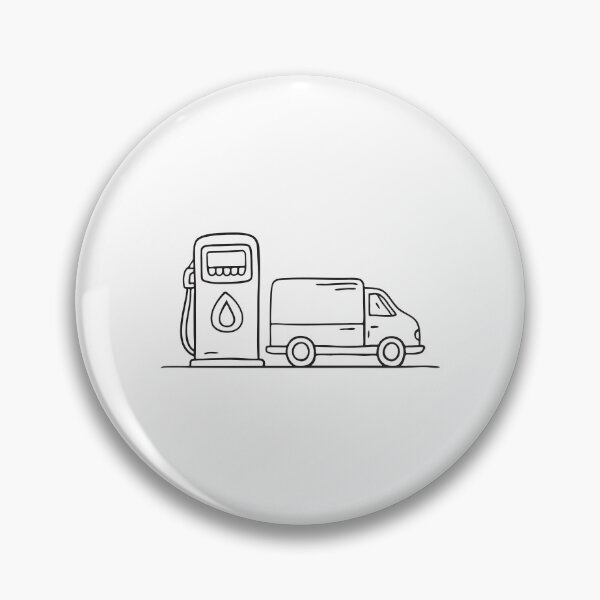 Item preview, Truck Near Roadside Fuel Station designed and sold by rasagamastore.