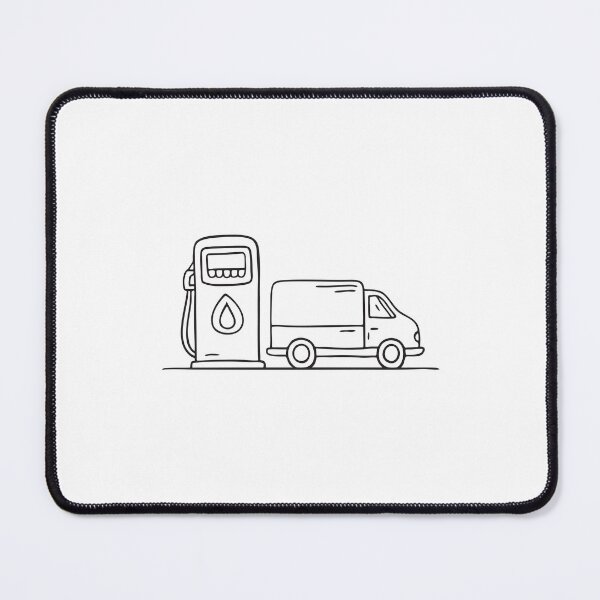 Item preview, Truck Near Roadside Fuel Station designed and sold by rasagamastore.