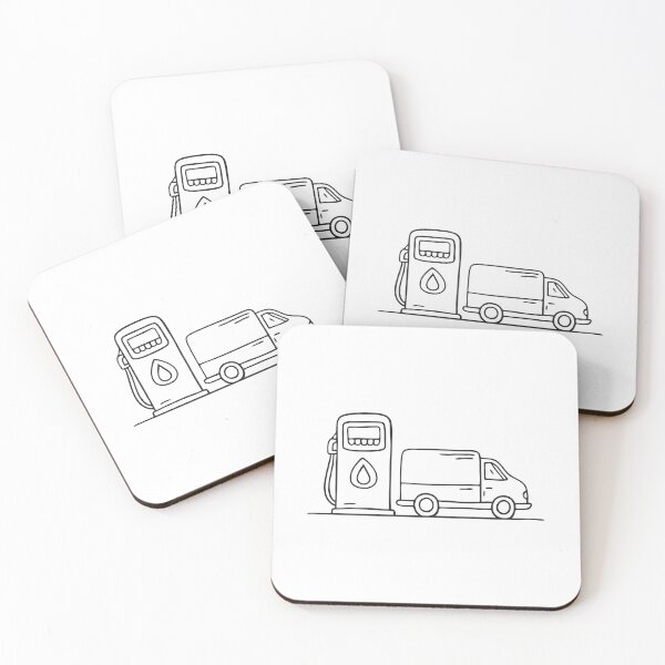 Item preview, Truck Near Roadside Fuel Station designed and sold by rasagamastore.