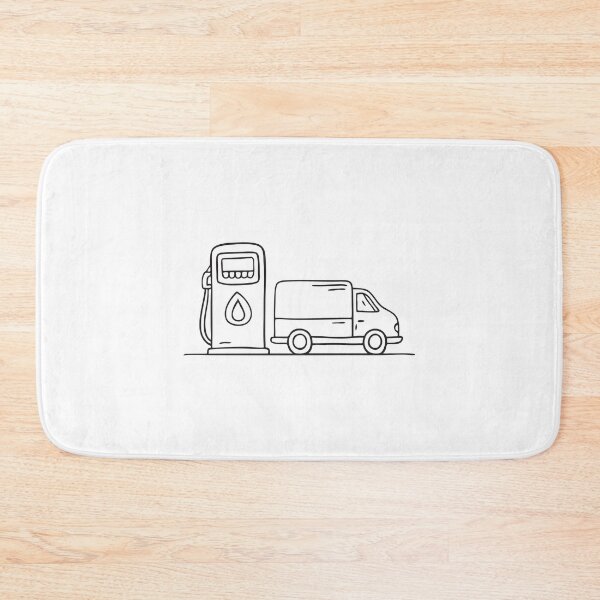 Item preview, Truck Near Roadside Fuel Station designed and sold by rasagamastore.
