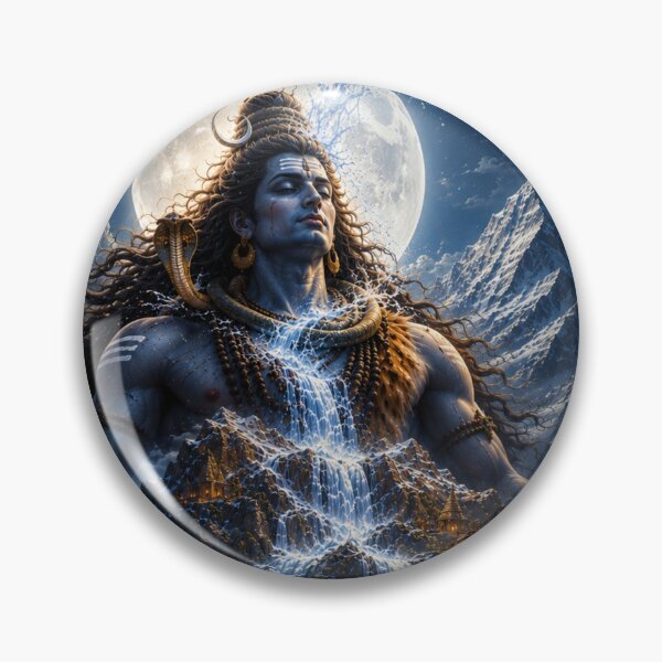 Item preview, Mahasivaratri Ganga Descending onto Lord Shiva | Kailash Divine Wall Art designed and sold by Homyar.