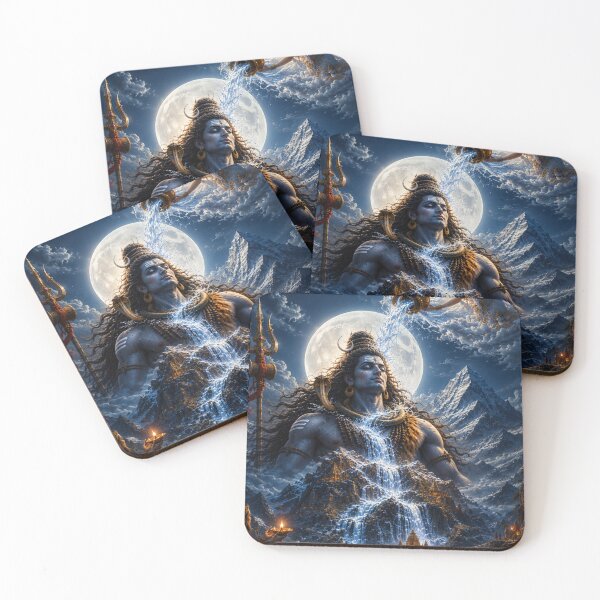 Item preview, Mahasivaratri Ganga Descending onto Lord Shiva | Kailash Divine Wall Art designed and sold by Homyar.