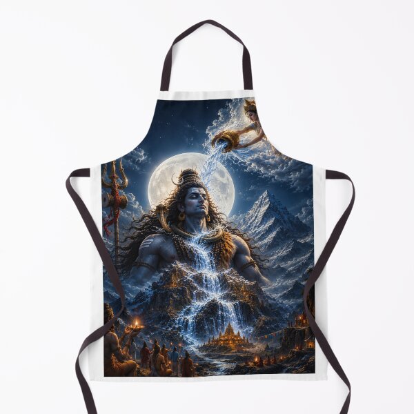 Item preview, Mahasivaratri Ganga Descending onto Lord Shiva | Kailash Divine Wall Art designed and sold by Homyar.