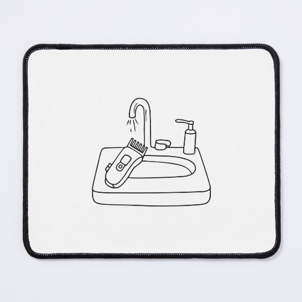 Item preview, Beard Trimmer Resting on Bathroom Sink designed and sold by rasagamastore.